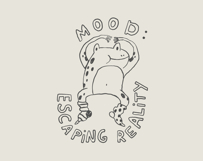Funny Frog Print SVG, PNG Product Image 2