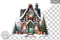 Christmas House Sublimation - Clipart PNG Design Product Image 1