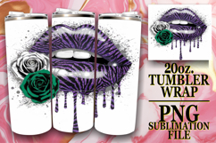 Happy memories 20oz tumbler wrap, Dripping Lips Product Image 1