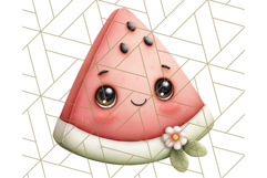Fruit Doodles Clipart, Cute Cartoon Fruit PNG, Kawaii Food Product Image 5