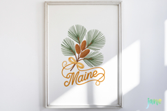 USA State Flowers Embroidery Clipart Product Image 2