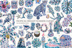 Tropical Dreamy Summer Clipart Product Image 1