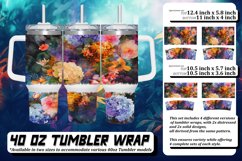 Floral Fantasy Tumbler Wrap Sublimation Product Image 1