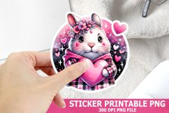 Valentine&#039;s Day Animal Sticker| Valentine&#039;s Day Sticker Product Image 1