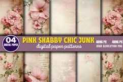 Pink Shabby Chic Junk Journal Bundle PNG Product Image 4