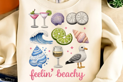 Summer Crochet Yarn PNG, Summer Vibes PNG, faux yarn Summer Product Image 1