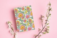 Vibrant Spring Watercolor Flowers Seamless Digital Paper Product Image 5