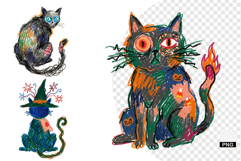 Spooky Cats Clipart Product Image 1
