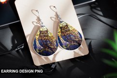 Stained Glass Owl Earring Design Product Image 1