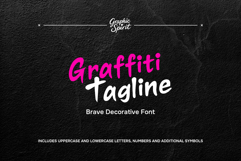 Graffiti Tagline Brave Decorative Font Product Image 1