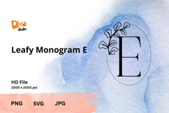 Minimalist Botanical Monogram Product Image 1