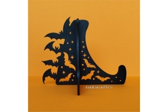 Halloween Easel Stand SVG | Halloween Bats Easel Pattern DXF Product Image 2