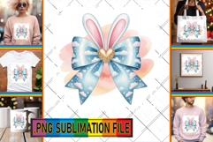 Dazzling TSHIRT Sublimation PNG, Easter Bow Product Image 1