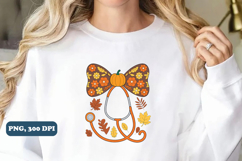 Floral Pumpkin Fall Png sublimation design, PNG Product Image 5