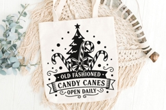 Old Fashioned Candy Canes Open Daily Svg, Candy Cane Svg. Product Image 5