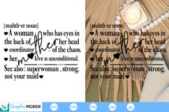 Mother Definition SVG | Mother&#039;s Day SVG Design Product Image 4