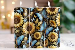Sunflower Tumbler Wrap | Sublimation Product Image 1