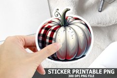 Halloween Pumpkin Sticker| Halloween Sticker PNG Design Product Image 1