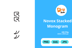 Novox Stacked Monogram Product Image 1