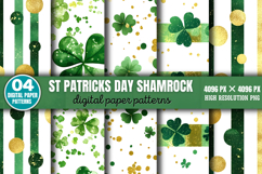 St Patricks Day Shamrock Digital Bundle PNG Product Image 4
