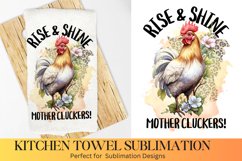 Rise &amp; Shine, Farmhouse Kitchen Towel, Kitchen Towel Product Image 1
