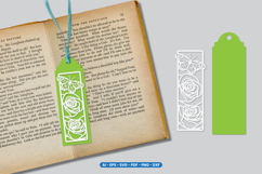 Floral Butterfly Bookmark SVG | Papercut Bookmark Laser Cut Product Image 1