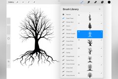 100 Procreate Dead Trees Stamp Brushes Product Image 5
