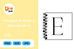 Tranquil Branch Monogram Icon Product Image 1