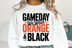 Game Day We Wear Brown &amp; Black Svg | Sport Svg | Shirt Svg Product Image 5