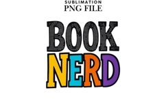 Book nerd png design Product Image 3