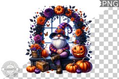 Halloween Gnome Sublimation - Clipart PNG Bundle Product Image 4