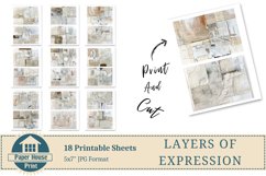 Layers Of Expression: Abstract Digital Printable Pages Product Image 5