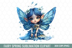 Fairy Spring Clipart, watercolor clipart Product Image 6