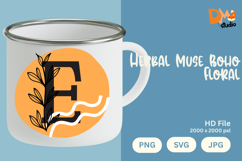 Herbal Muse Boho Floral Monogram Product Image 1