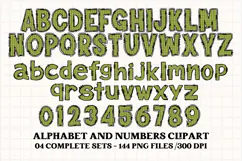 Christmas Alphabet png clipart, christmas letters doodle Product Image 5