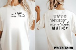 Making history, one mistake at a time SVG PNG Product Image 2