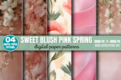 Sweet Blush Pink Spring Backgrounds Bundle JPG Product Image 6
