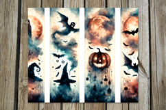 Halloween brushstroke | 4 spooky Sublimation Tumbler designs Product Image 4