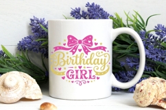 Birthday Girl Svg, Coquette Birthday Svg, Birthday Bow Svg. Product Image 6