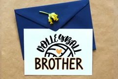 Volleyball brother svg, SVG files for cricut, laser cut file Product Image 4