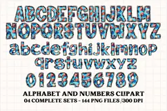Football Alphabet clipart, soccer american letters doodle Product Image 5