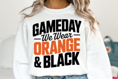 Game Day We Wear Brown &amp; Black Svg | Sport Svg | Shirt Svg Product Image 5