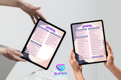 Digital ADHD Brain Dump Planner Canva Templates |ADHD Bundle Product Image 4
