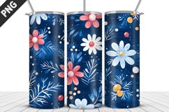 Flowers Tumbler Wrap | Sublimation Design | Tumble PNG Product Image 2