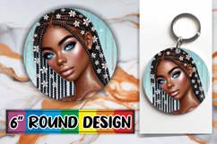 Sweet Coaster Designs for Cars, Afro Girl Product Image 1