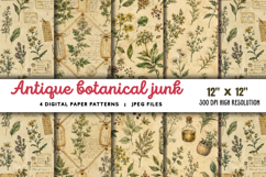 Antique Botanical Junk Journal JPG Product Image 1
