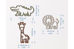 Safari Animal SVG Bundle laser cut file, Set of 10 Jungle Product Image 4
