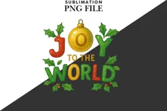 Joy to the world png design for T-shirts Product Image 2