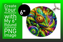 Dynamic Round Design for Coaster Artwork , Animals Product Image 1