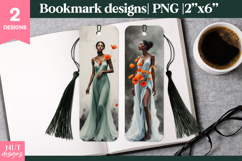 Elegant Bookmark printable Californian Poppy Woman Bookmarks Product Image 1